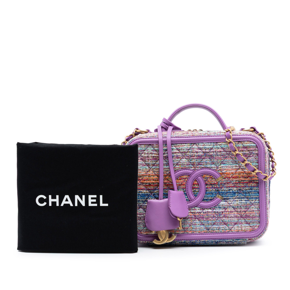 Pre-Loved Chanel Small Tweed CC Filigree Vanity Case - Picture 8 of 8